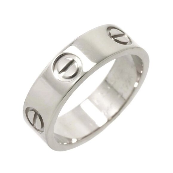 Cartier Love Ring 18K White Gold 750 size51 5.25-5.5(US) 90284256 - Picture 1 of 6